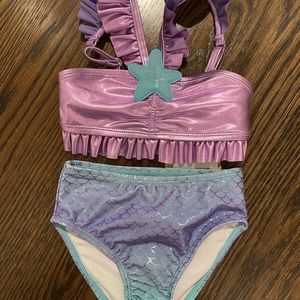 Disney mermaid 3 piece swim suit